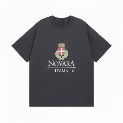 Balenciaga 巴黎世家2025 Ss 皇冠麦穗多元化拉裂印花短袖T恤 本市场No.1的质量 真正天花板品质 全部原版开发注意细节图 避免被盗图商家混发