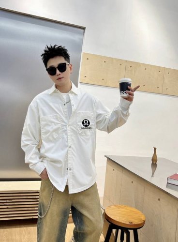 Lululemon 官网专柜最新秋款男士必备款衬衫外套 100%天然棉 褶皱效果展现质感 舒服透气 原单狠货 原版面料 柔软舒适 上身高端又奢华 足够场面的档次