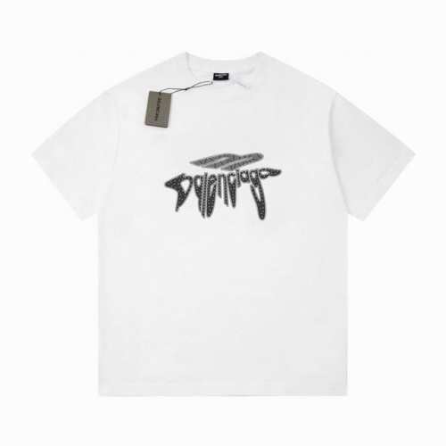 高品质25Ss巴黎Logo印花短袖！胸前品牌字母后背贴布Logo大牌感十足！高端大气完美演绎，经典圆领不挑人版型上身巨显瘦 面料采用230克纯棉面料，保证舒适性