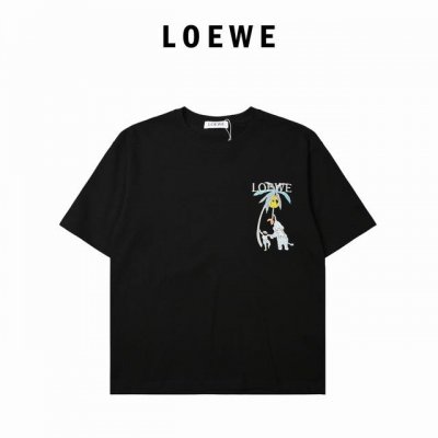 Loewe 罗意威 刺绣椰树短袖T恤 Loewe 罗意威 面料升级 280高克重 高端刺绣工艺 独家专供新款原单 男女同款 休闲宽松版型短袖 高端定制 高版本