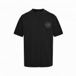 chrome Hearts 克罗心 铆钉满钻短袖 采用直喷进口机器印花 五金辅料均开磨定制 正确配置 黑色2025克罗心正品包装 克定制定染双纱棉 版型大 宽松