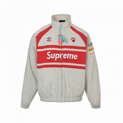 Supreme DUCATI 杜卡迪 联名Logo印花撞色运动外套 WEEK16 TRACK PANT Logo印花撞色运动外套 今天带来两大品牌联名外套 面料