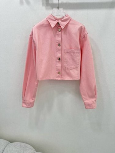 Louis Vuitto*25新款提花牛仔衬衣外套 定制Yb进口斜纹棉牛仔材质 超夏天的西瓜粉 多重酵素水洗工艺 面料手感柔软舒适 立体裁剪简约大气 凸显气质