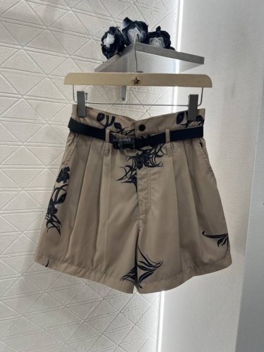 moncle*新品 印花腰带短裤