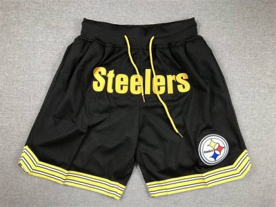 款号K135 顶级刺绣版本 Nfl钢人口袋裤篮球短裤 Just Don Nba 球队球裤系列单品 -定制优质网眼布面料，Dri-Fit 技术导湿速干， 防静电处