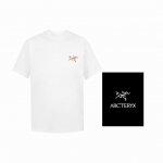 Ayc Teryx 始祖鸟] Fw短袖T恤 小鸟字母Logo刺绣短袖 高端32S双纱280克面料 重磅面料 定制拉架罗纹同缸同染 三标齐全 男女同款 颜色：黑色