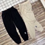 Mlb夏季轻薄透气简约风万针刺绣Logo！情侣款男女同款清凉舒适休闲时尚运动长裤子青年 基础大众百搭休闲裤！ Mlb 2025春夏爆款梭织小标长裤束脚卫裤男女同