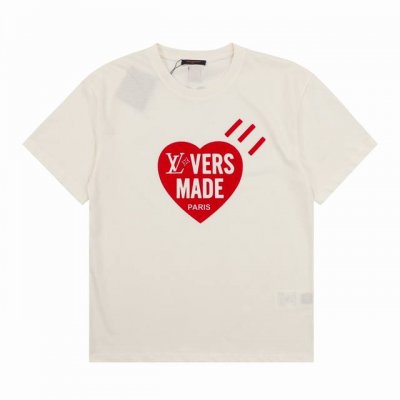 louis Vuitton 路易威登 爱心植绒印花短袖 尺码：S-Xl