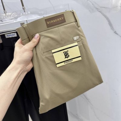 Burberry 巴宝莉 2025春夏新品休闲裤西裤 官网同步发售 裤身工艺设计 进口客供辅料 面料定制 代工厂p出品免检 每个细节做到极致 原版五金配件 潮范