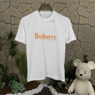 panda版本 供货 #代购级 巴宝莉 Burberry博柏利 字母刺绣圆领休闲短袖 T恤 白色 秒杀市面上一切版本 只能说根本就不是一个级别的存在 不管是材质