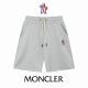 p160 （顶级版本，区别通货） Moncler 蒙口Ss秀款 修身线条简约印花字母Logo潮流男女同款短裤 兼容所有身材 腰部松紧带黑白抽绳设计 定制抽绳口袋