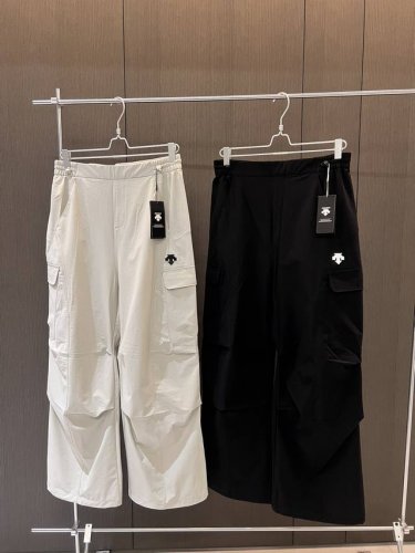 2Xl和黑色2Xl 25春夏 Descente迪桑特夏季防晒裤工装裤防水休闲直筒运动裤 男女同款情侣款 Descente Dualis都市旅行系列韩国定制版，以