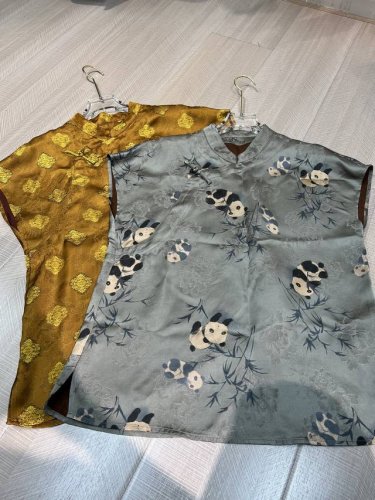 现货两色百分百人丝香云纱S～Xl