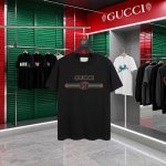 上新款号：G770 Gucci~古驰 2025新款高品质圆领短袖T恤 袖口车有进口绣花标 定制定染,手感非常舒服 超级百搭好看的一款短袖 三标齐全 非市场普通版