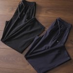 严选好货！Lululemon新款男士休闲运动长裤！经典时尚款，客供轻量化弹力梭织面料，轻薄透气，舒适耐穿！直筒版型，两侧拉链口袋，精美立体Logo烫印，腰部松紧