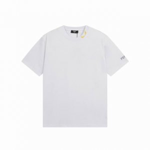 160 芬迪/Fendi 夏季新款 领口恶魔眼睛刺绣休闲圆领短袖T恤 高端品质独家定制32支280G高克重纯棉面料，手感非常舒服，已洗水处理，不缩水不变形不掉色