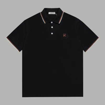 顶级版本 区别通货 款式：罗意威Loewe拼色刺绣立领polo 颜色：图片色 尺码：S-Xxl 面料：高克重提花精梳棉 辅料：全套定制辅料 无性别区分 男女同款