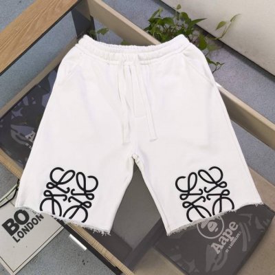 款号 Cx708 2025新款Loewe罗意威大刺绣图案Logo标志绣花休闲情侣毛圈五分短裤 采用360G重大毛圈面料 质感一流 作为当下超火的品牌 没有夸张的