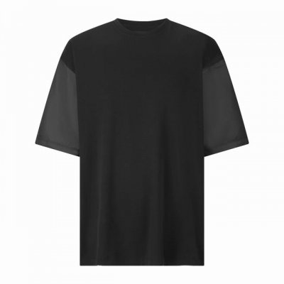 原版开发 顶级版本』 Prada 尼龙拼接过肩口袋短袖 面料：采用50支双面柔棉面料，该款面料是普拉达专用面料，许多拼接款式都采用柔棉双面，面料上身轻薄透气，使