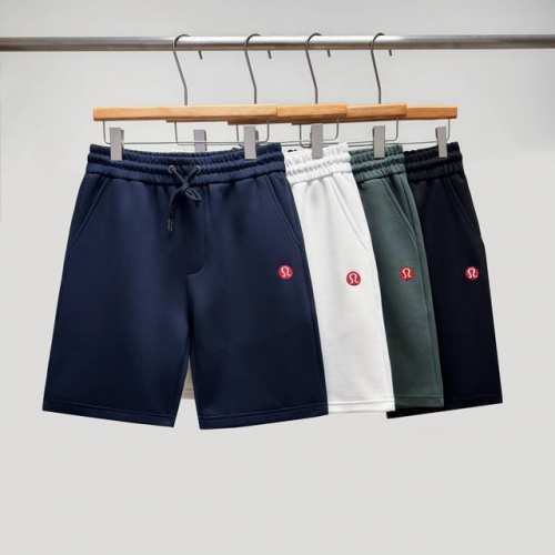 b11#Lulu露露中裤 颜色：黑色 宝蓝 白色 灰绿 尺码：M-3Xl 面料：300克双面布