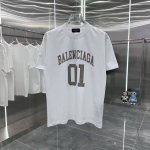 款号6712 重磅面料300克双纱Balenciaga巴黎世家流体字母经典款印花短袖 从面料到辅料全部跟足Zp 进口松井公司浆料印花绝不开裂 三标齐全 原版包装