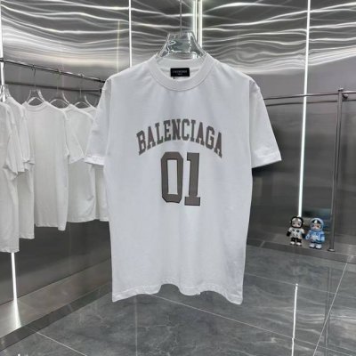 款号6712 重磅面料300克双纱Balenciaga巴黎世家流体字母经典款印花短袖 从面料到辅料全部跟足Zp 进口松井公司浆料印花绝不开裂 三标齐全 原版包装