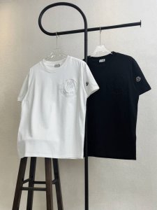款号Xb70 蒙口胸口大标袖口贴标刺绣圆领短袖 黑白双色 情侣同款 全套包装 三标齐全 区别市场通货 随意对比 纯棉280克高克重32支双纱 不起球 不褪色 舒