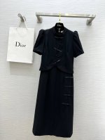 Dio2Ss假两件设计新中式连衣裙 优雅大方 立体剪裁版型上身超级显瘦 假两件设计感拉满 高品质定制 现货首发Size：S M L S码肩宽：31，胸围：86，