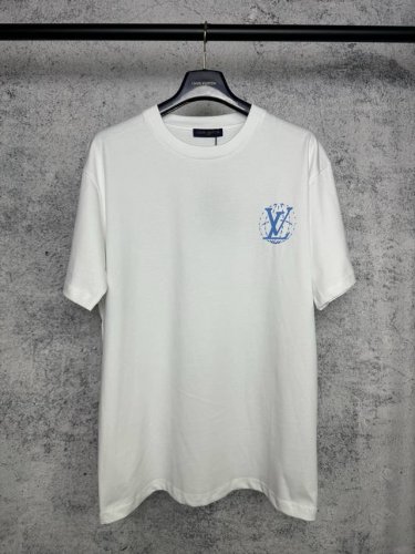 高定官方品质 louis Vuitton*路易威登 lv 菲董设计秀场员工服短袖T恤 定制280克32支全棉双纱紧密爽滑面料 布面干净 布纹清晰 手感非常细腻扎