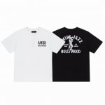 8039# Amiri新款狼人卡通宽松版T桖，采用300克重面料，颜色：黑色，白色，尺码：S M Lxl