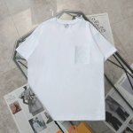 上新 纯原臻品 顶级复刻 Loewe 罗意威 新款胸前假口袋双色刺绣Logo休闲圆领短袖T恤 货号：340 颜色：黑色 白色 -购入原版开模打造，全套定制辅料，