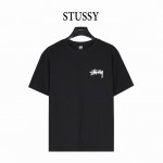 stussy 斯图西 25Ss 樱桃黑八印花Logo短袖T恤 前幅字母印花搭配背后樱桃黑八图案，260G纯棉面料厚实立挺不软塌， 版型正，柔软舒适透气，不闷热，