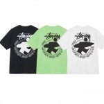 上新款号 S019 stussy 斯图西 后背印花圆领套头短袖T恤 原版打造 细节高控 -面料精选230G纯棉面料 手感柔软舒适 吸汗透气. -百搭款 原单品质