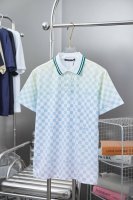 150 路易 Lv 25Ss春夏新款 棋盘格提花翻领Polo 轻奢主义 男女日常通勤穿搭必备单品 正确版本 欢迎对比 详细特征 · 280克100%纯棉双纱提花
