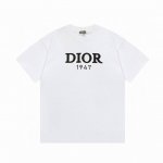 p70#D045 dior 迪奥 2025Ss印花字母短袖T恤 -面料：260G双纱纯棉短袖，配套320G纯棉罗纹 原版面料 官方同款 男女同款 - 颜色：黑色