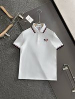mon*Cler 蒙口 夏季新款T恤翻领短袖Polo衫，专柜定制珠地棉面料 透气舒适度高，材质:69.7%棉 26.4%聚酯纤维 3.9%氨纶 款式:通款细节无