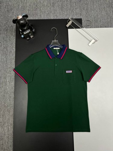 GuccⅠ 古驰 字母刺绣新款polo衫 原版面料 原版订制辅料 官方同款 采用210克丝光珠地棉，定制 同缸染面料 手感非常舒服爽滑 版型挺阔有型 一线品牌代