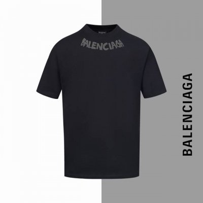 款号#Z42 巴黎项链字母发泡圆领短袖 Balenciaga官网一致款式 面料：32支双纱280克纯棉面料 同缸同色织染螺纹 颜色一致 工艺：进口机器发泡直喷工