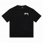 stussy 斯图西1863复古怀旧圆领短袖男女同款半袖T恤 面料采用230G双纱纯棉面料、经过高温预缩处理，配套同缸1X1螺纹，反复水洗不易变形。 定位裁剪、