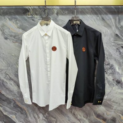 p240 爱马仕 Hermes 2025Ss新款长袖 衬衫 衬衣，高端版本！专柜定制面料 透气舒适度高，细节无可挑剔，品牌元素设计理念，体现高品质。手感细腻柔软