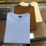 专柜新品 P230杰尼亚 S-Xl 报身高体重 2025春夏新品短袖针织衫，官网同步发售，意大利进口混纺羊毛，轻薄柔软，全件采用14针织法，选用男装特别色料，暗