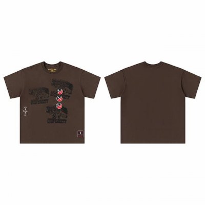t8834 顶级品质 Travis Scott X Mitchell X Ness Northeastern Huskies Seal短袖 做工精美 走线流畅