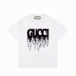 上新款号：G773 Gucci 古驰 标识Logo字母印花百搭短袖T恤男女同款 吊牌 领标 水洗唛 三标齐全 定织定染260克精梳棉面料 尺码：Xs-L 颜色：