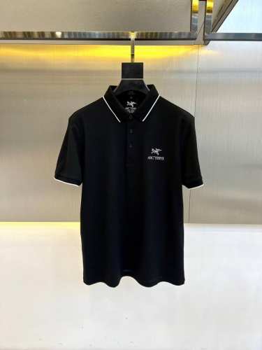 Arcteryx 始祖鸟、2025Ss春夏新款男士运动休闲翻领短袖polo衫！选用客供进口定织长绒棉定织材质，比普通针织布更透气、干爽及更耐洗！有非常好的透气性