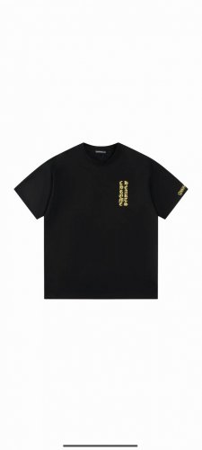 款号T08 克罗心 短袖T恤 男女同款 -采用原版280G100%纯棉面料 柔软舒适 螺纹同缸定染零色差 独家品质区别通货 欢迎对比 -颜色： 黑色 -码数：X