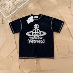 vivienne West Wood西太后薇薇安撞色土星印花明线短袖T恤 315 面料采用280G双纱爽滑棉，双纱的质感加上爽滑手感，面料整体重磅舒适，细节还原