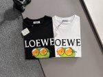 Loewe 罗意威 2025春夏新品 三标齐全 丝光棉短袖T恤 立体滴胶印花工艺 好货不用过多介绍 看细节 专柜码数 M-Xxxl 175 140建议L