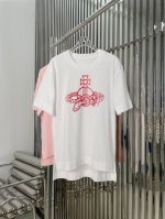 实拍图 最新Vivi 25New 西太后蛇年限定T恤 颜色 白 粉 尺码 Sml