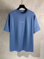 5505# 高品质 Balenciga 巴黎世家 前后英文刺绣圆领短袖T恤 采用纯棉柔软面料，对色定染面料，进口立体前后绣花工艺，潮流感十足，定染纯棉面料，Os