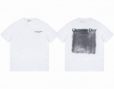 上新款号 D1049 dior 2025春夏新款首发专柜最新款短袖圆领T恤印花 -面料 280G双纱纯棉短袖 配套32支纯棉罗纹 原版面料 官方同款 男女同款